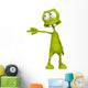 Alien Cartoon Pointing Wall Decal