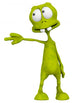 Alien Cartoon Pointing Wall Decal