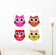 Vector Owls Wall Stickers Wall Decal