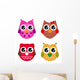 Vector Owls Wall Stickers Wall Decal