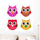 Vector Owls Wall Stickers Wall Decal