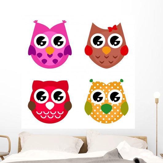 Vector Owls Wall Stickers Wall Decal