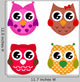 Vector Owls Wall Stickers Wall Decal