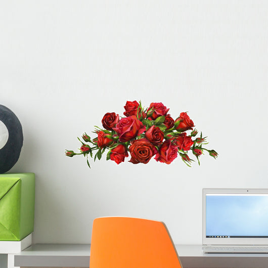 Bundles of Red Roses Wall Decal