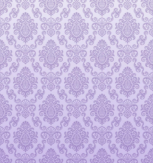 Seamless Purple Damask Pattern Wall Decal