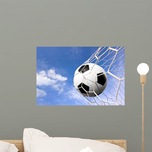 Close-up Soccer Ball Football Wall Decal