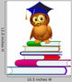 Owl Hat Sits Pile Wall Decal