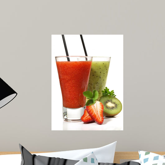 Strawberry and Kiwi Juice Wall Decal