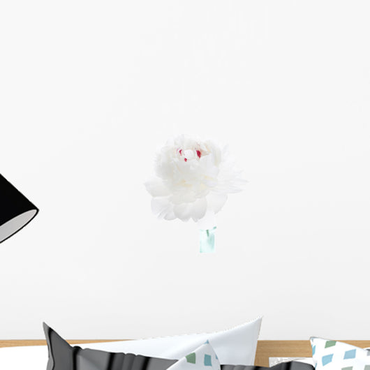 White Peony Wall Decal