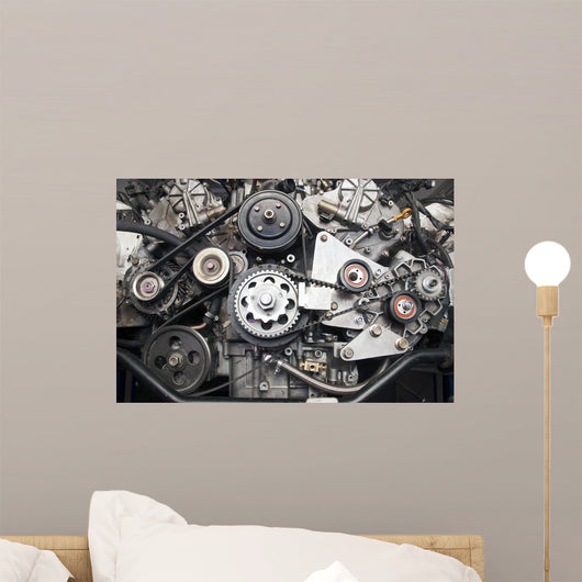 Sport Car's Engine Wall Decal