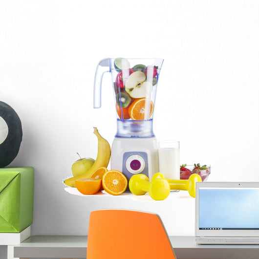 Blender White Wall Decal