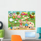 Farm Family Funny Cartoon Wall Decal