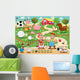 Farm Family Funny Cartoon Wall Decal