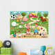 Farm Family Funny Cartoon Wall Decal