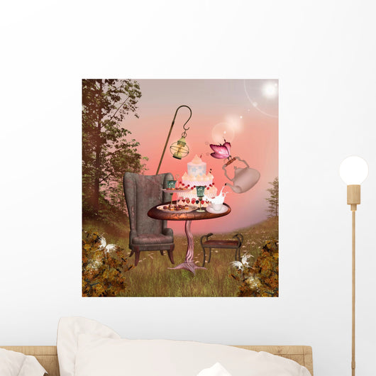 Wonderland Series Birthday Banquet Wall Decal