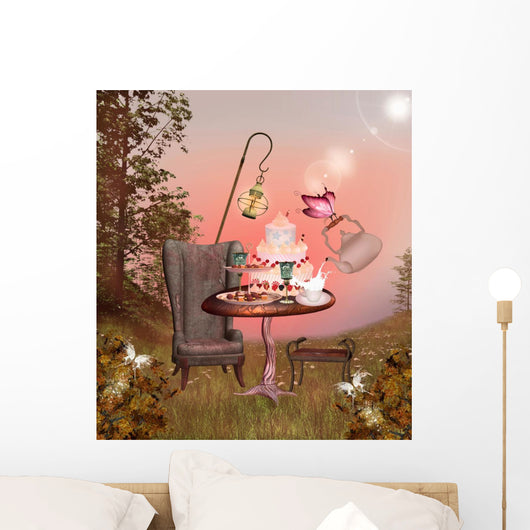 Wonderland Series Birthday Banquet Wall Decal