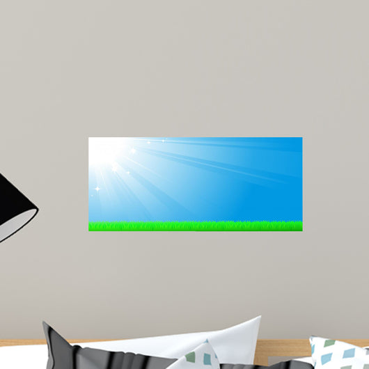 Blue Sky with Sun Wall Decal