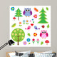 Birds Tress and Owls Wall Decal
