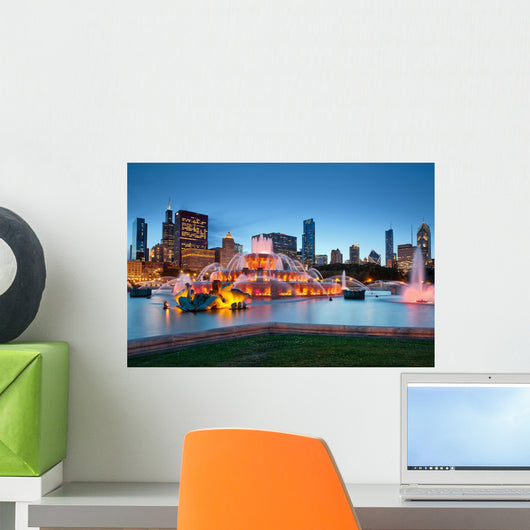 Buckingham Fountain Grant Park Wall Decal