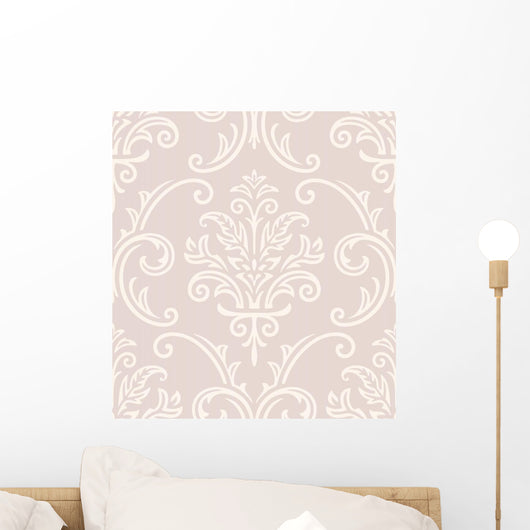 Seamless Damask Pattern Wall Decal
