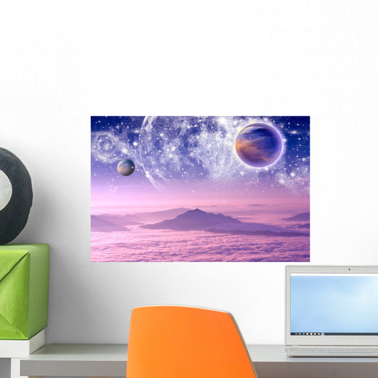 Space and Stars Wall Decal