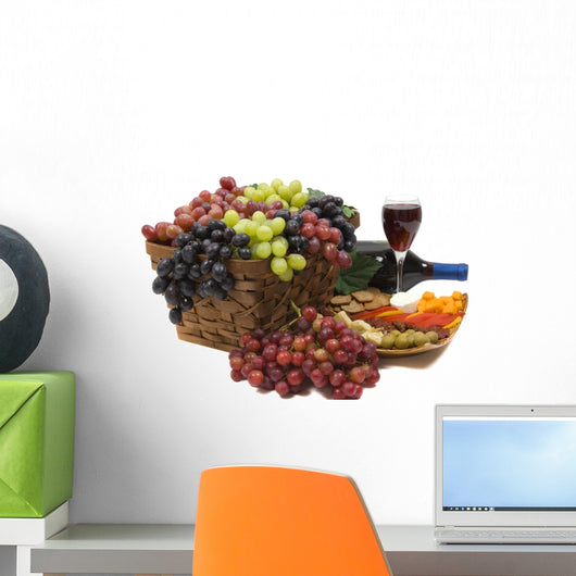 Wine and Grapes Wall Decal