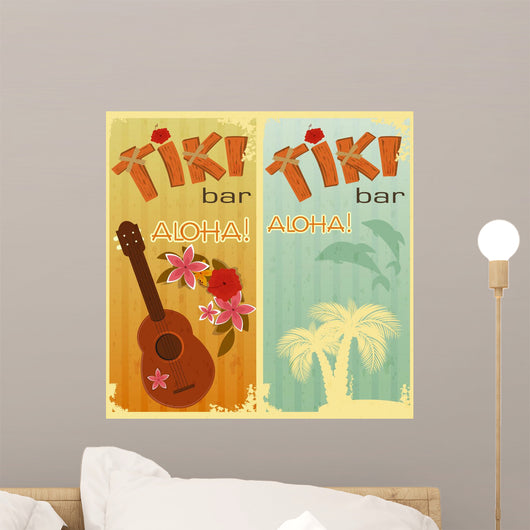 Two Cards for Tiki Wall Decal