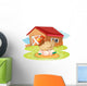 Farm House and Hen Wall Decal