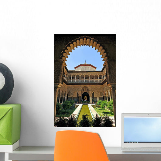 Alcazar Seville Patio Maidens Wall Decal