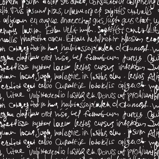 Abstract Expressive Handwriting Black Wall Decal
