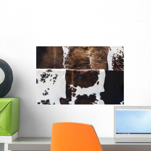 Cow Hides up Wall Decal
