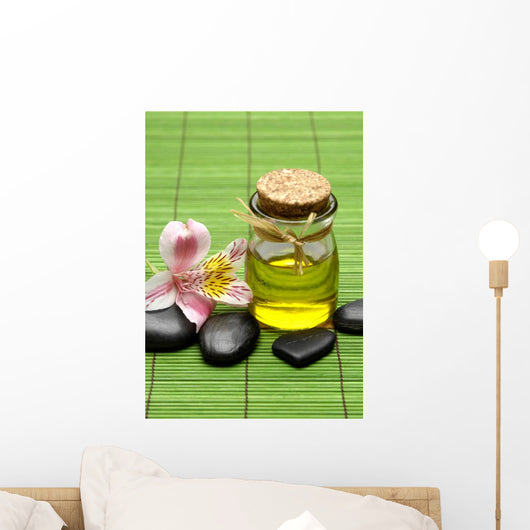 Orchid with Massage Oil Wall Decal