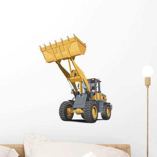 Construction Front End Loader Wall Decal