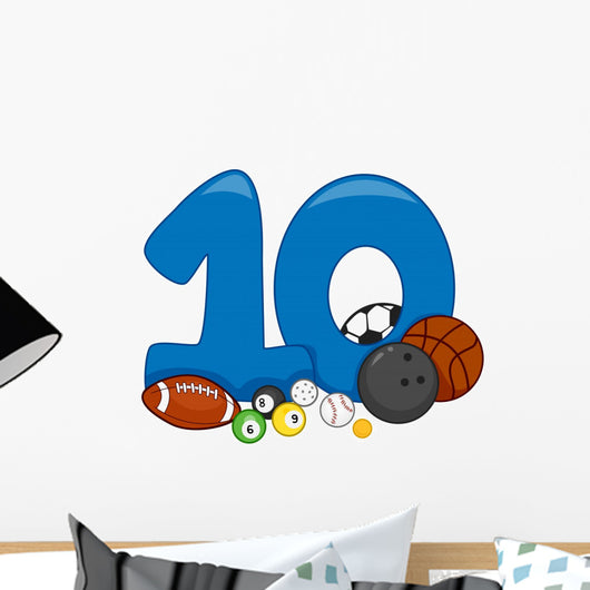 Number 10 Wall Decal