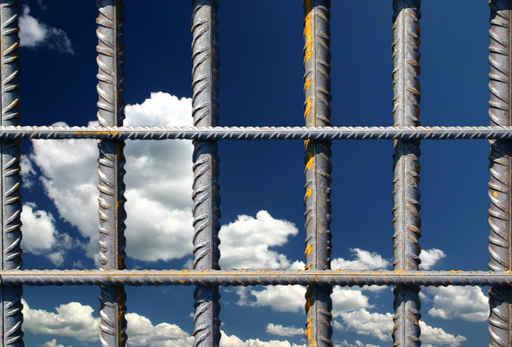 Iron Bars Blue Sky Wall Decal