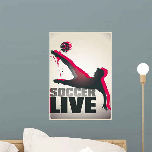 Football Poster Live Wall Decal