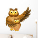 Mother Owl with Baby Wall Decal