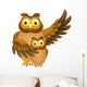 Mother Owl with Baby Wall Decal