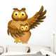 Mother Owl with Baby Wall Decal