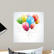 Glossy Birthday Balloons Wall Decal