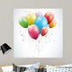 Glossy Birthday Balloons Wall Decal