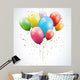 Glossy Birthday Balloons Wall Decal