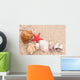 Seashells and Starfish Sand Wall Decal