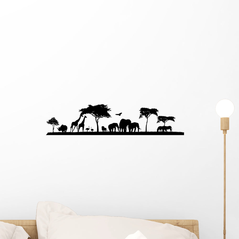 Wallmonkeys Wild Animals Wall Decal Set