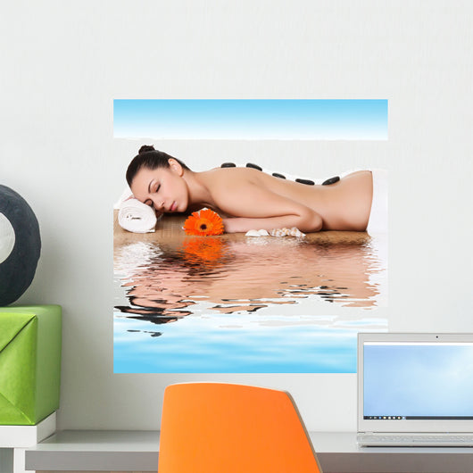 Beautiful Woman with Hot Wall Decal