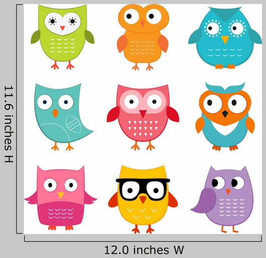 Owls Set Wall Decal