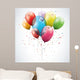Transparent Birthday Balloons Wall Decal