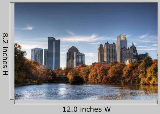 Atlanta from Piedmont Park Wall Decal