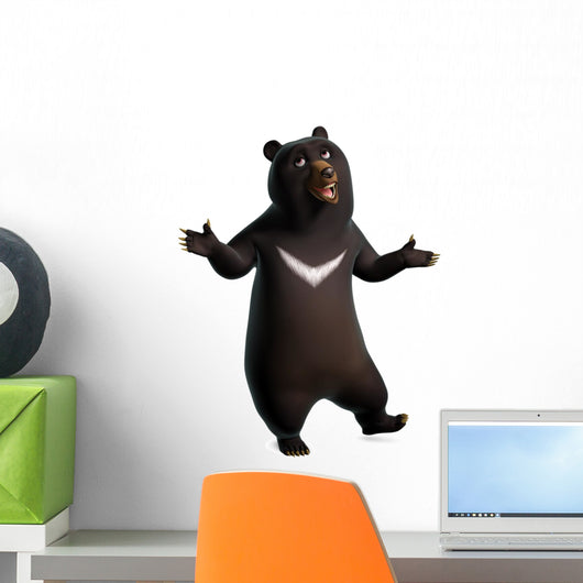 Dancing Black Bear Wall Decal