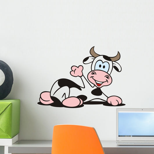 Cow Relaxed Wall Decal